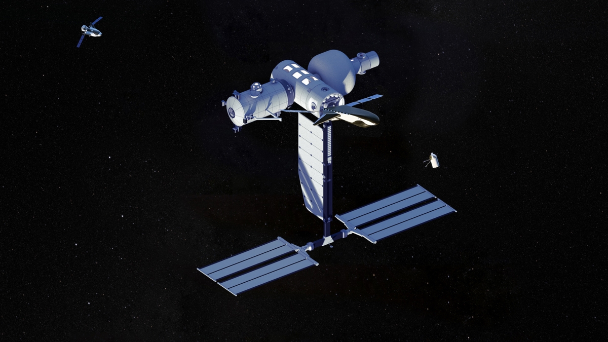 rendering of Orbital Reef space station