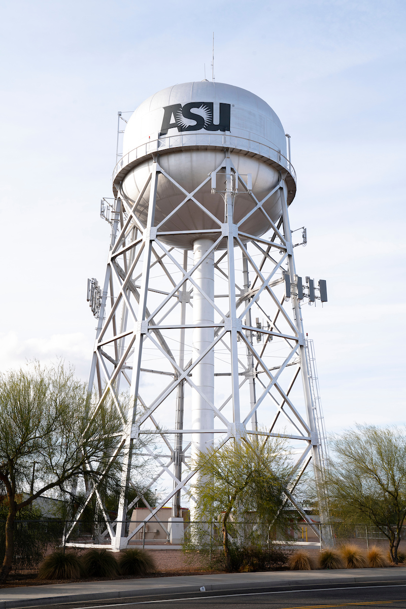 ASU Poly campus water tower