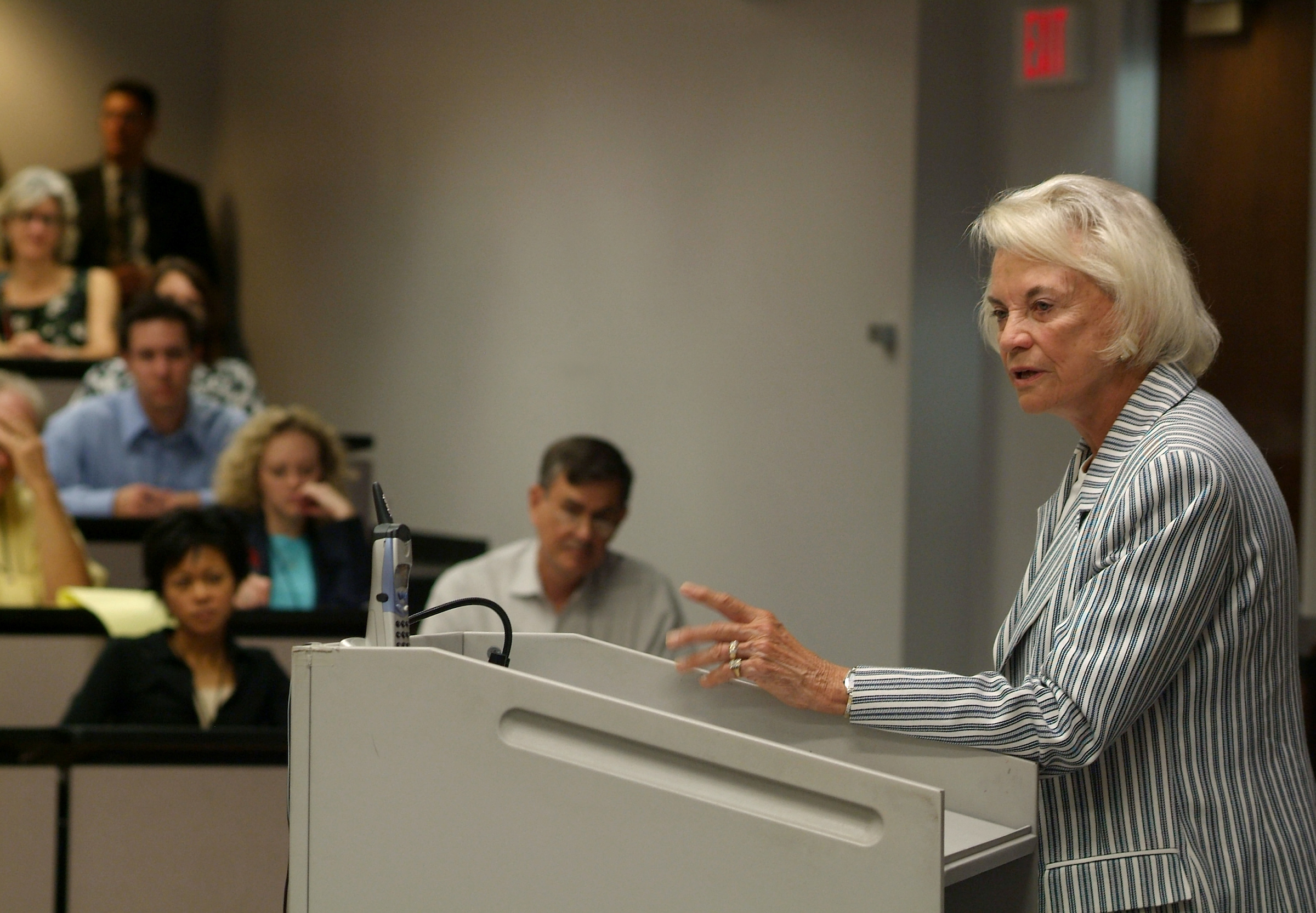 Sandra Day O'Connor giving a lecture at ASU