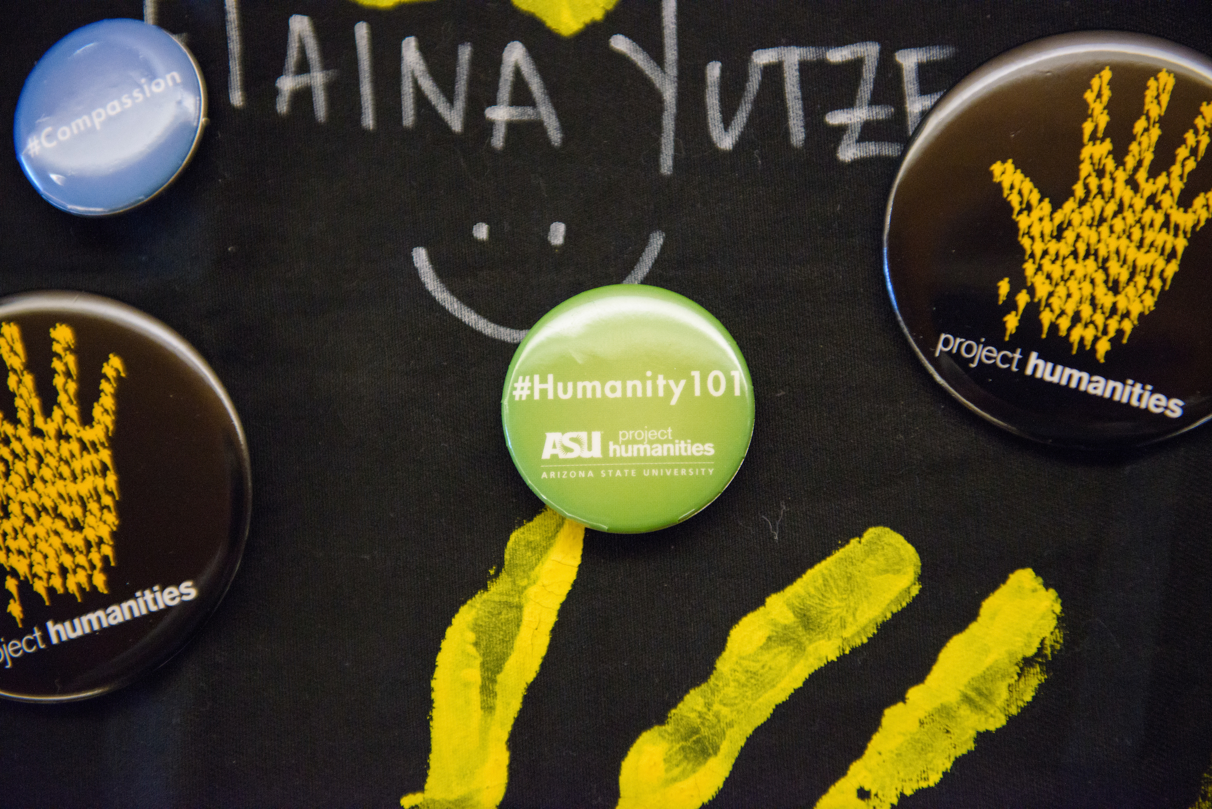 #Humanity101 button