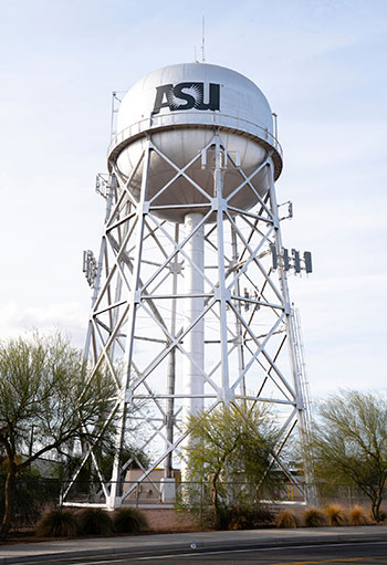 The ASU Polytechnic water tower