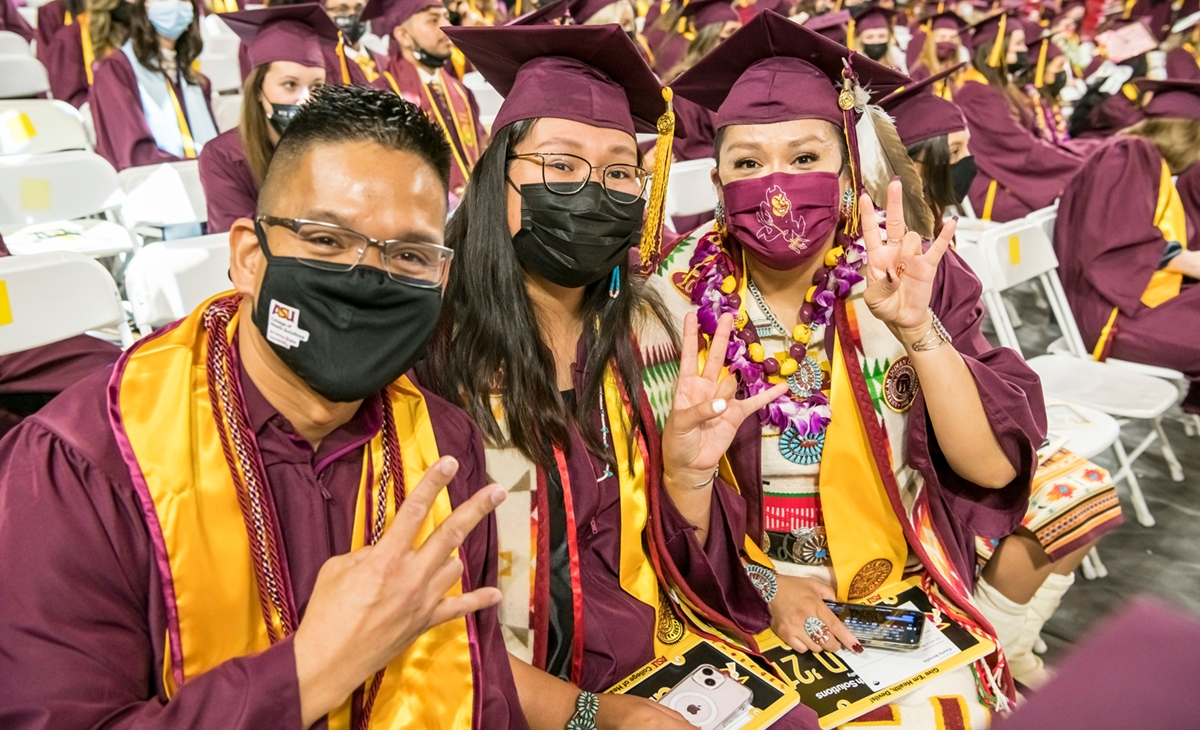 College of Health Solutions graduates take joy in celebrating at in