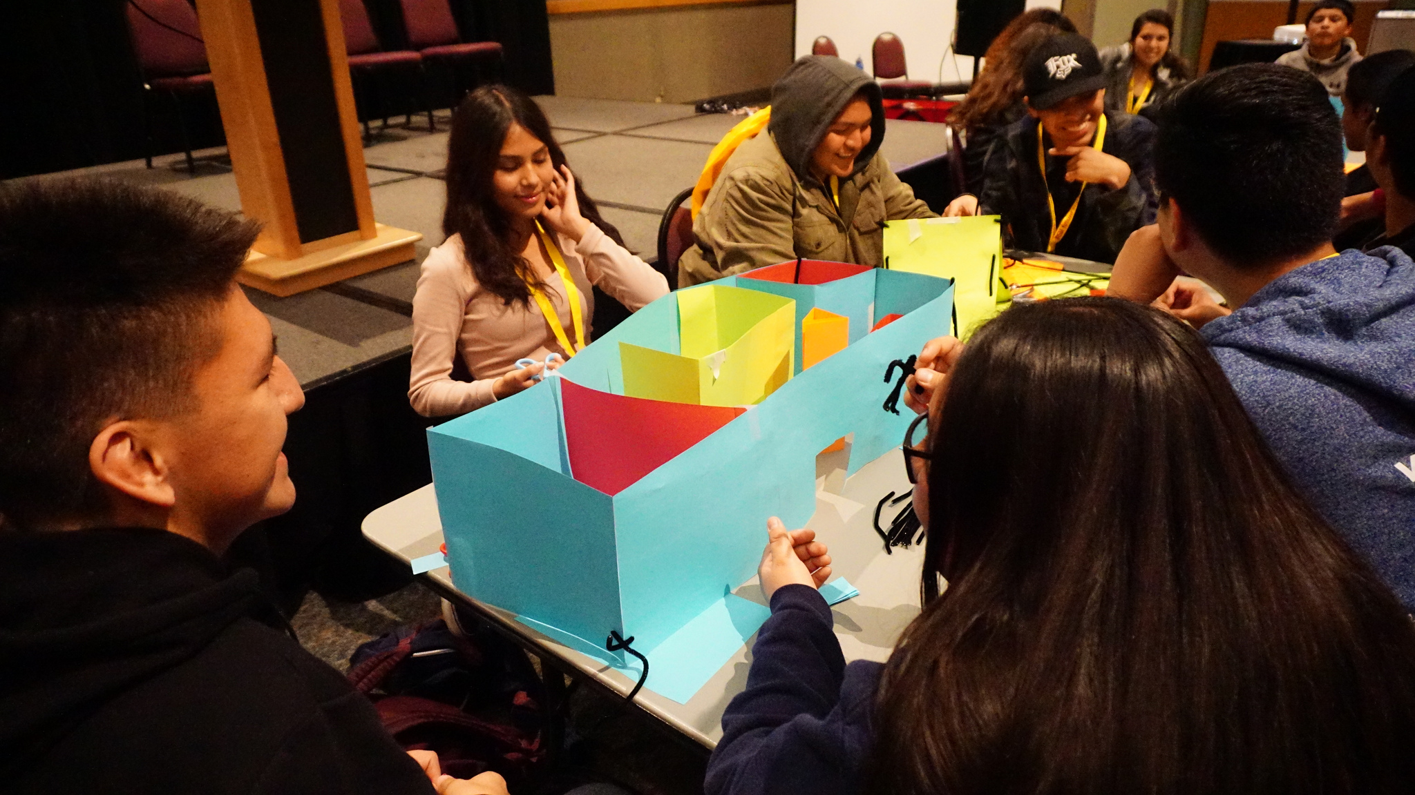 Students at RECHARGE conference participate in group activity