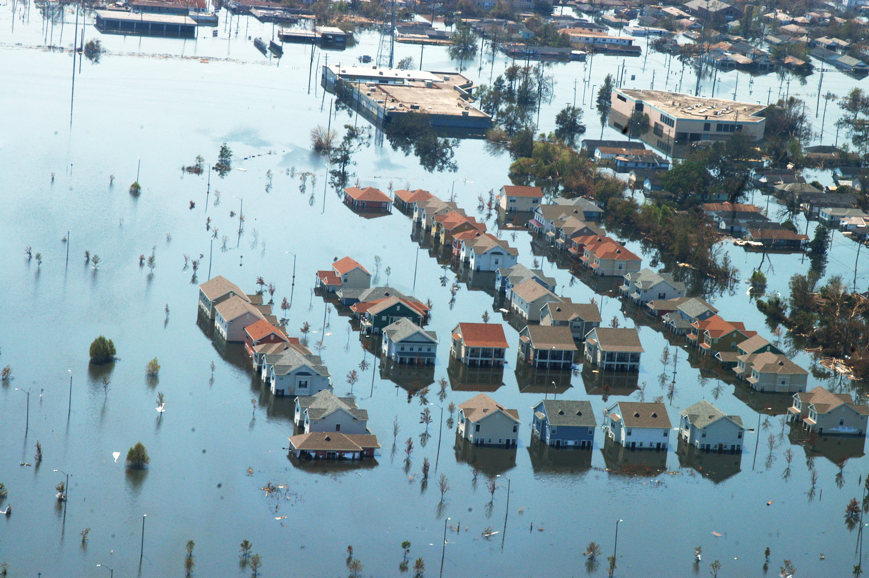 Aftermath of Hurricane Katrina in Louisiana