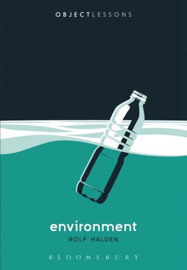 book cover illustrating plastic water bottle in water