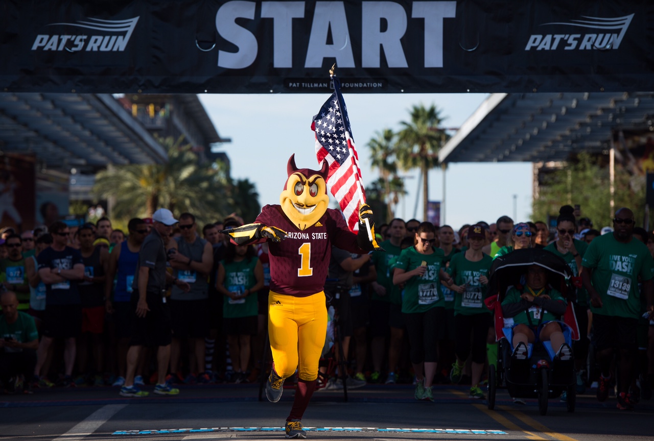 Pat Tillman Pat's Run ASU Arizona State Sun Devils T-Shirt Youth