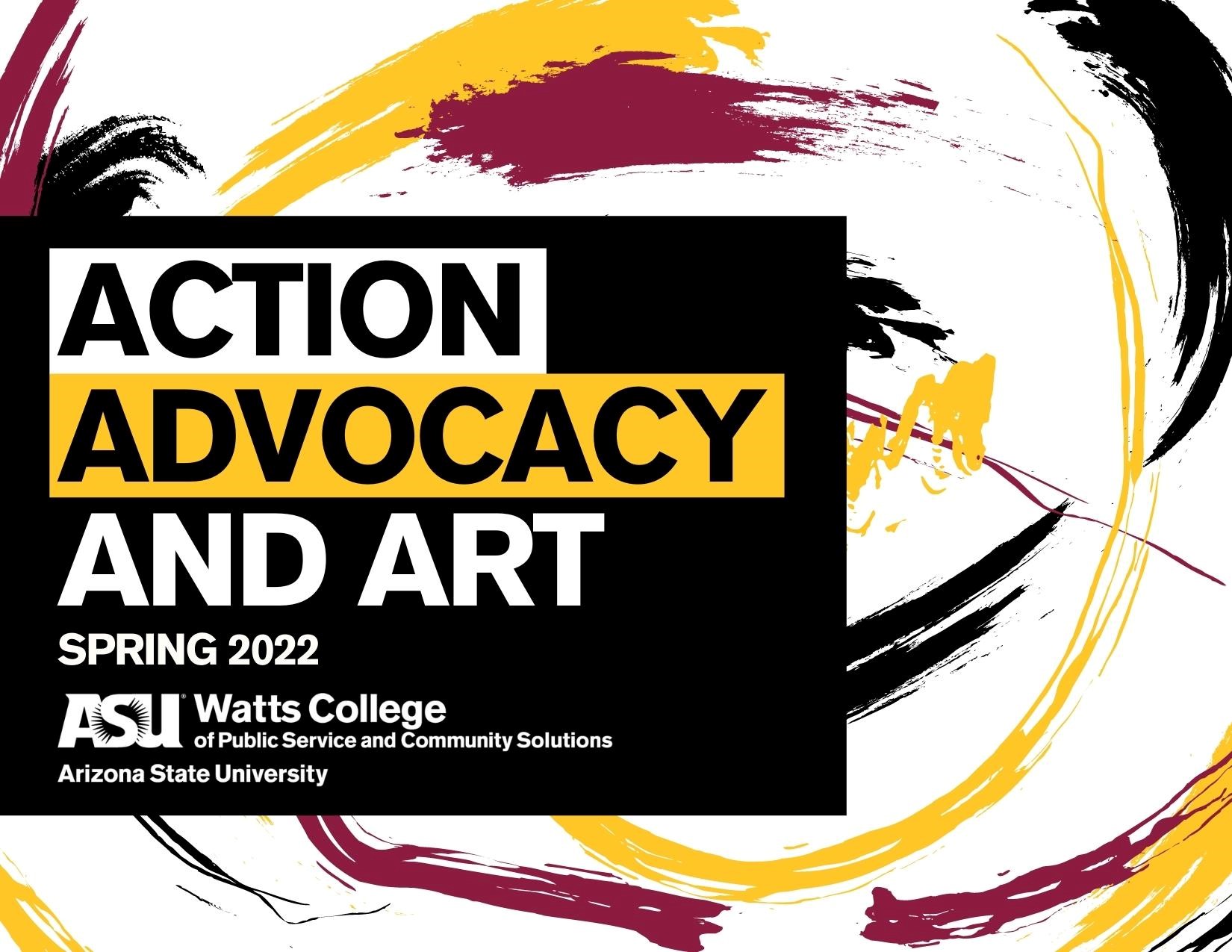 Logo, Action Advocacy and Art, Watts College, 