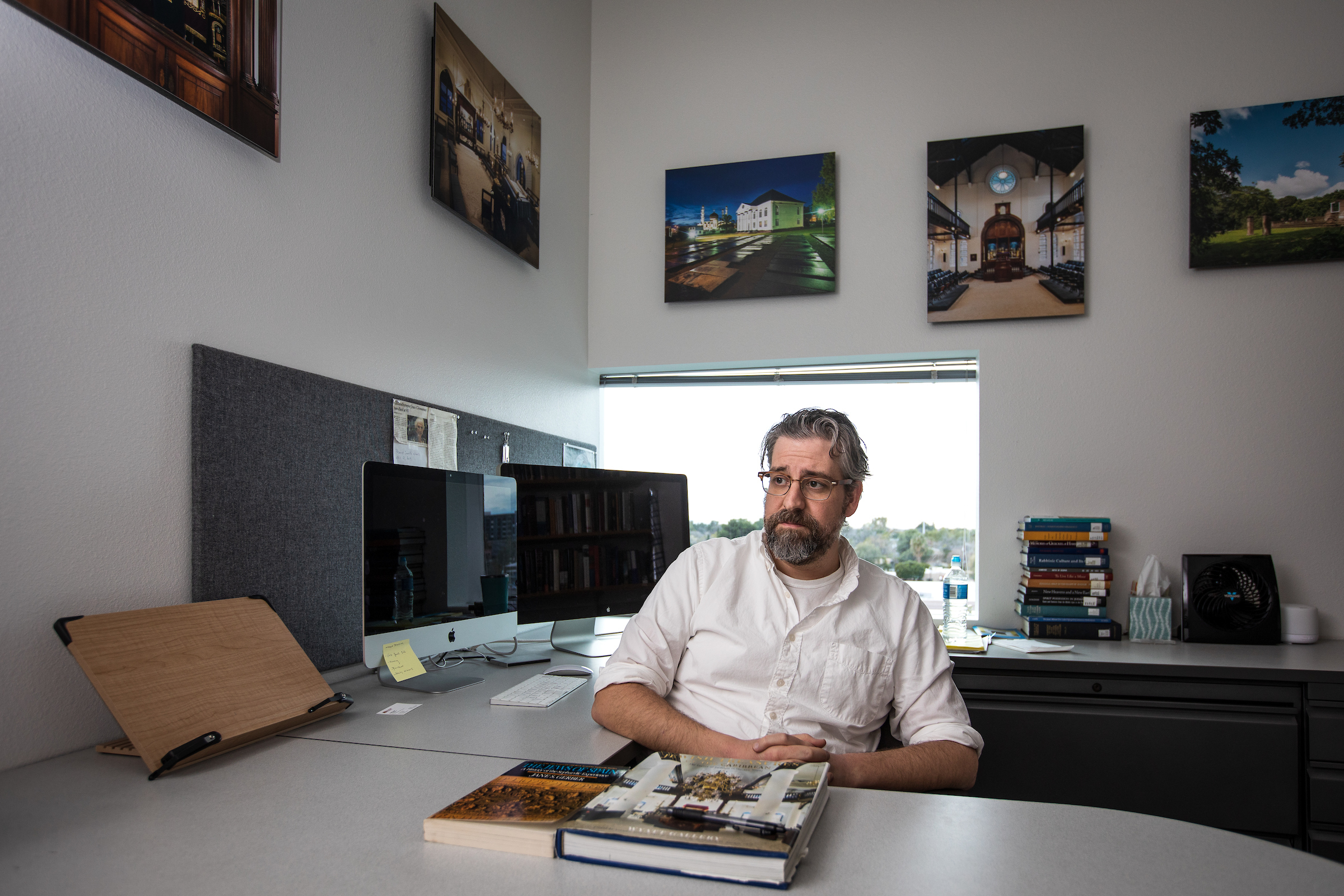 ASU Assistant Professor of history Stanley Mirvis in his office