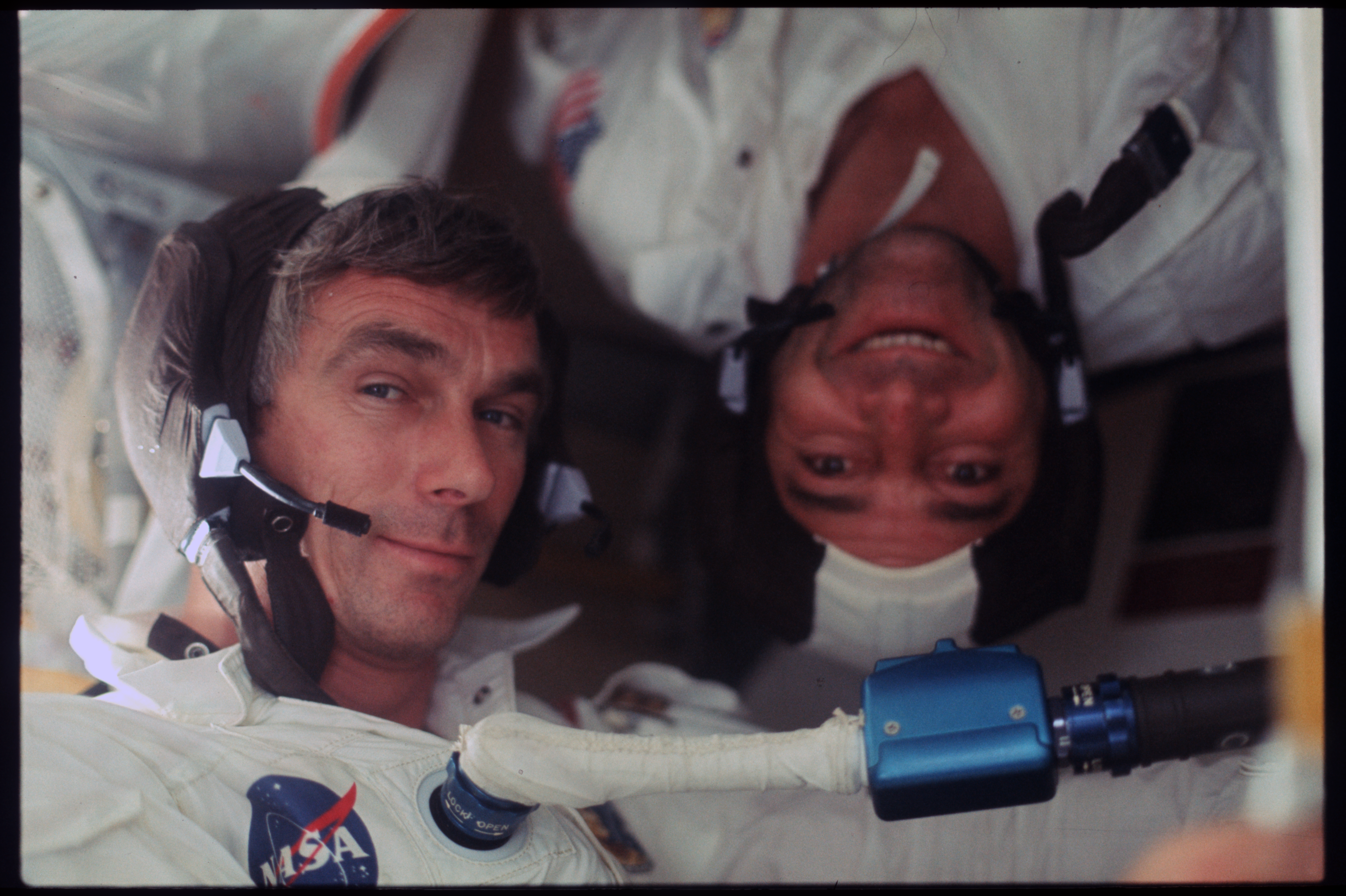 Astronauts Cernan and Evans on Apollo 17