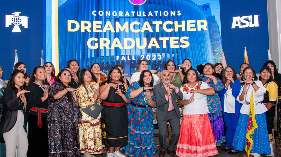 Group of Native American women who are graduates of Project DreamCatcher.