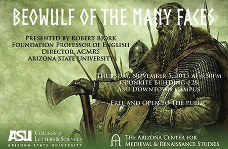 Beowulf of the Many Faces lecture announcement