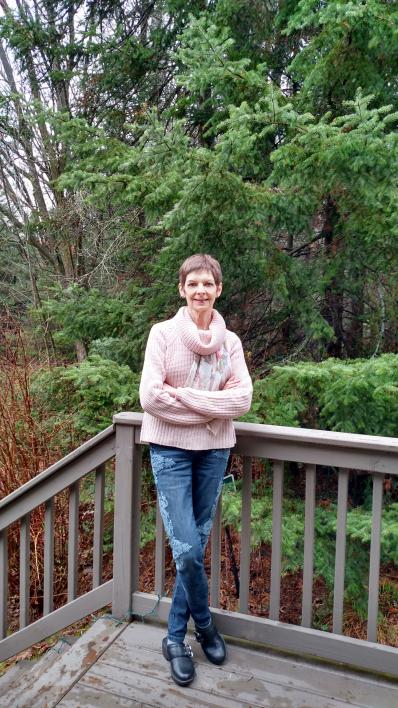 Beth Bockes at her home in Wisconsin.