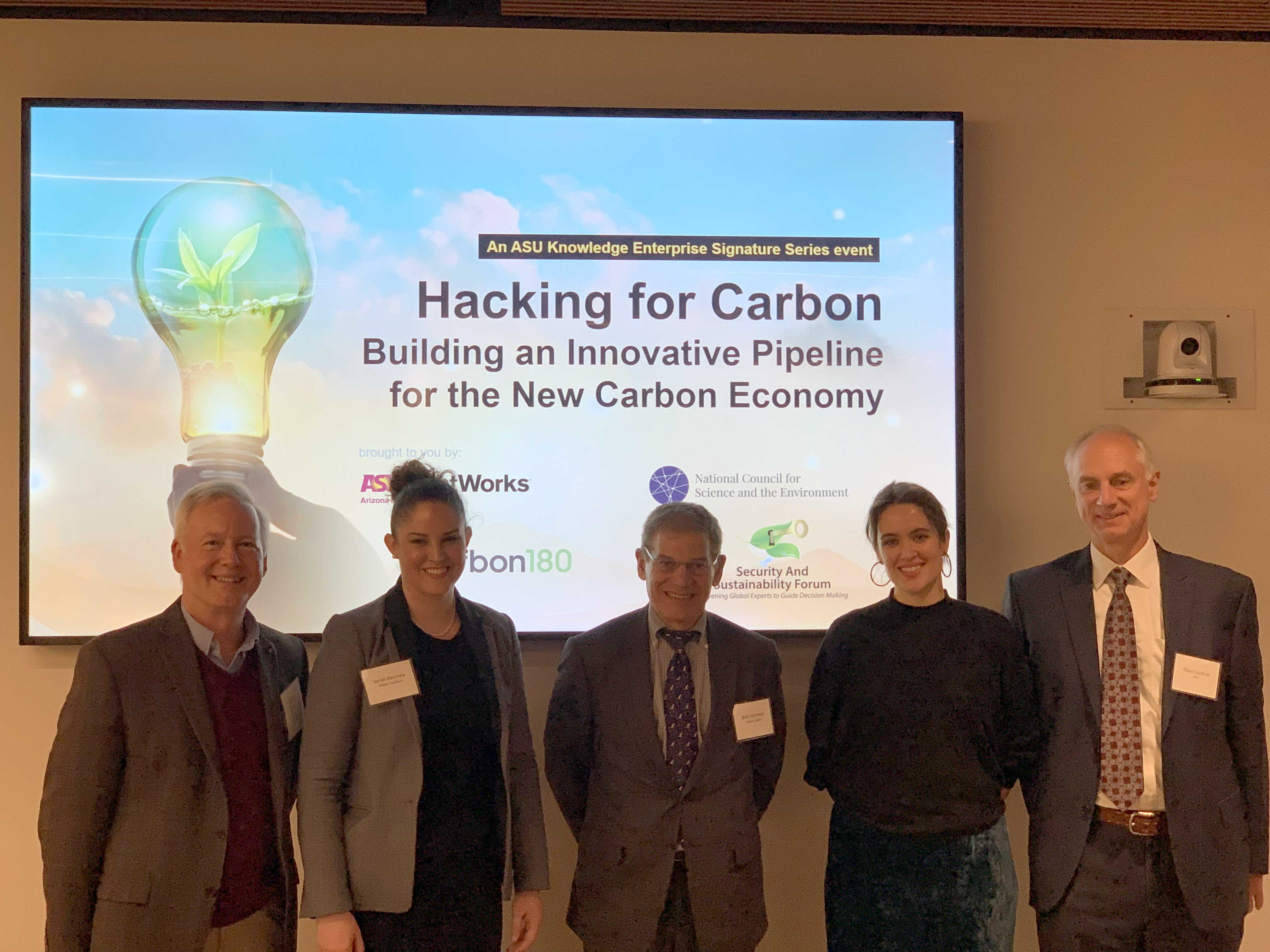Carbon economy panel discuss ASU Washington DC
