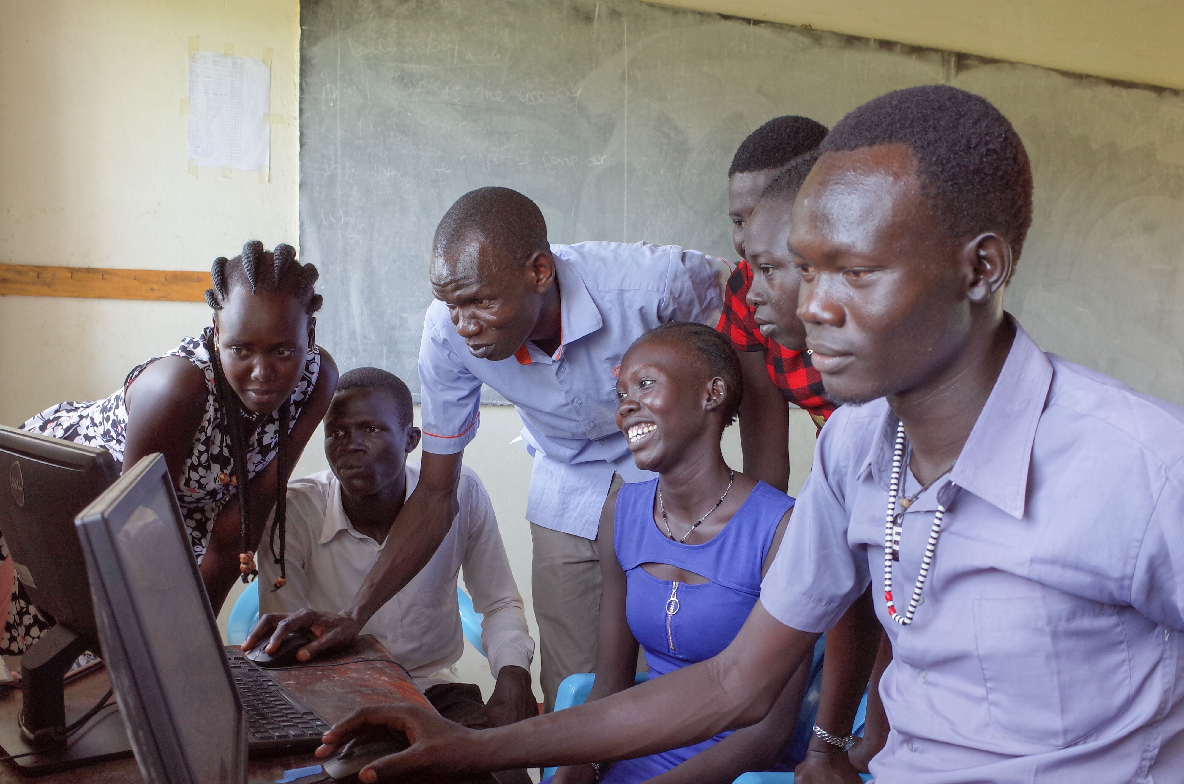 Young people in Uganda take courses through Education for Humanity