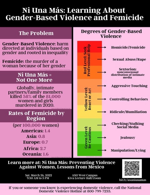 Research poster about femicide.