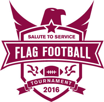 Salute to Service flag-football tournament graphic