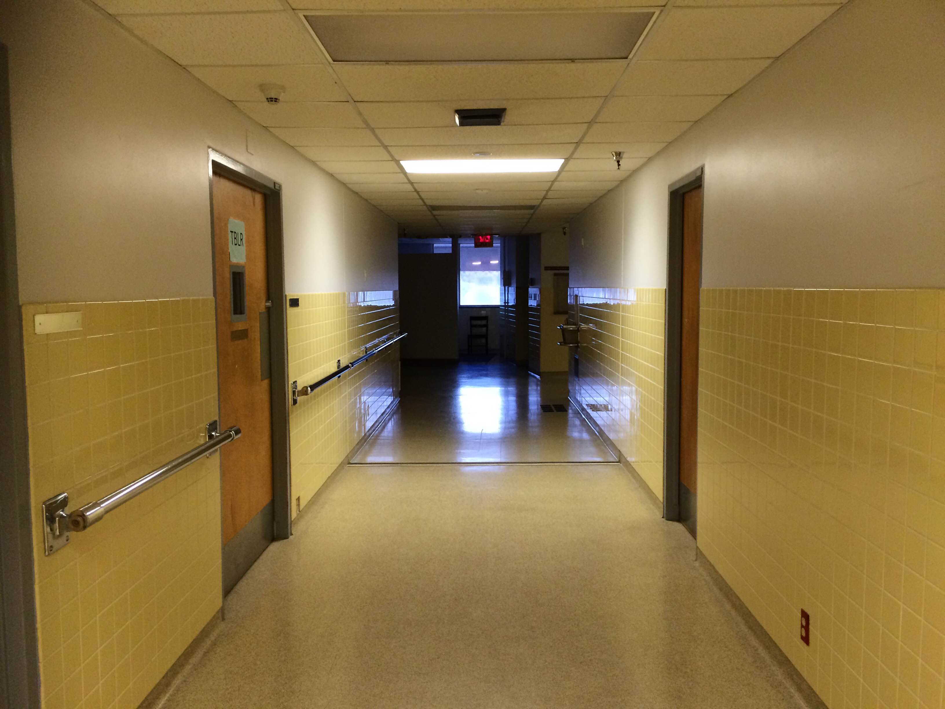hallway of Community Services Building