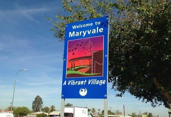 Maryvale, sign, community, Phoenix, village