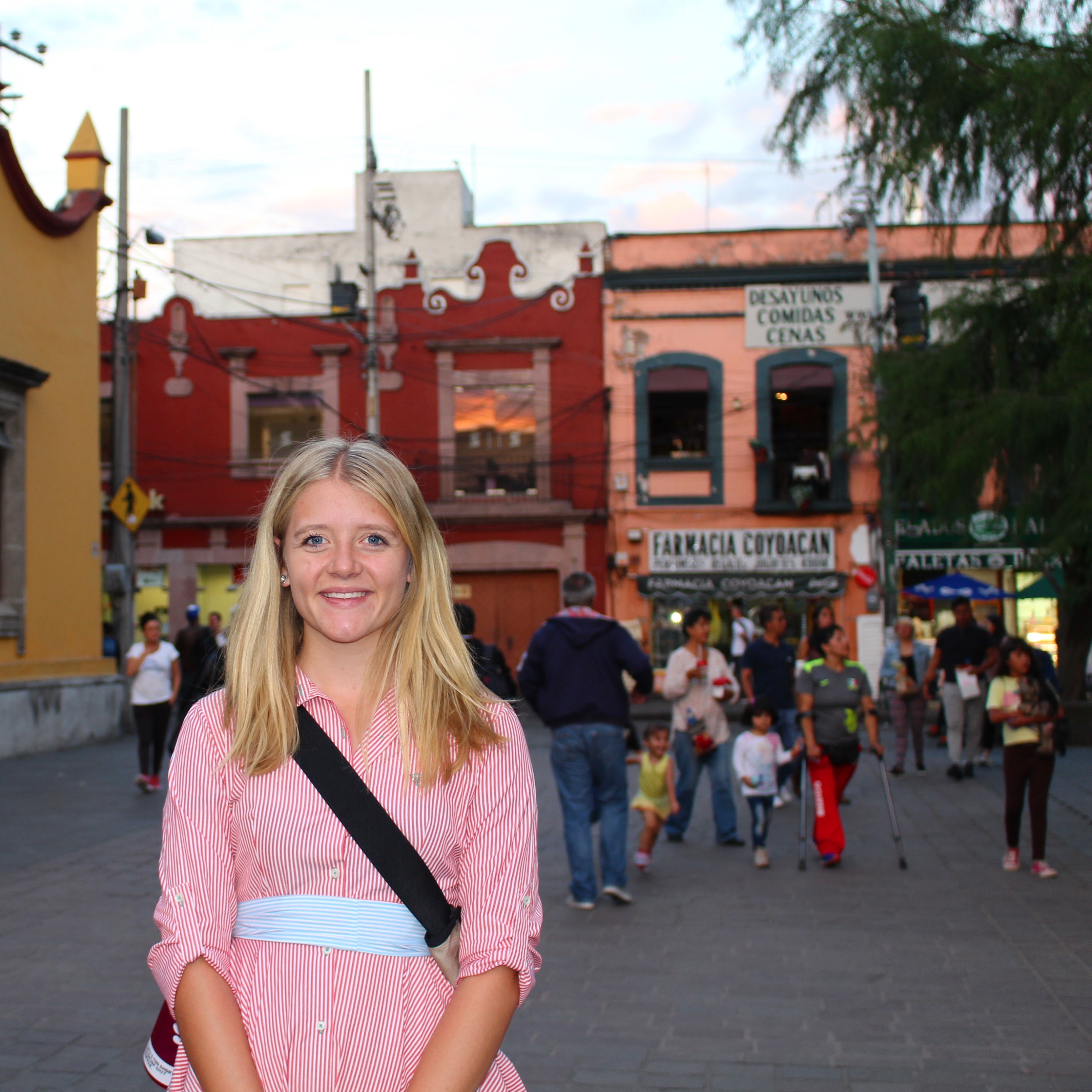 ASU student Mia Armstrong during her study abroad 