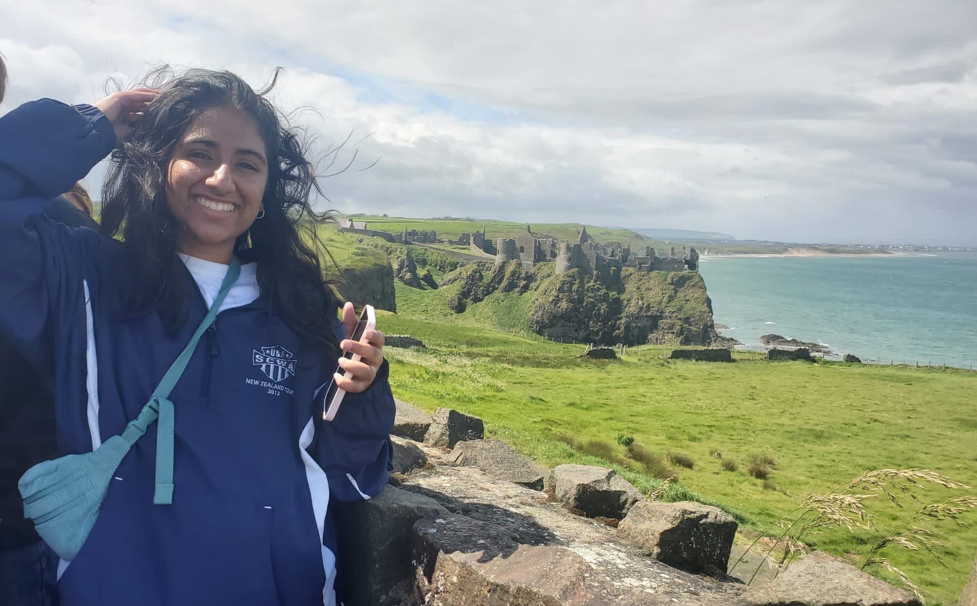 Movinya Gunatilaka in scenic Northern Ireland IRES student