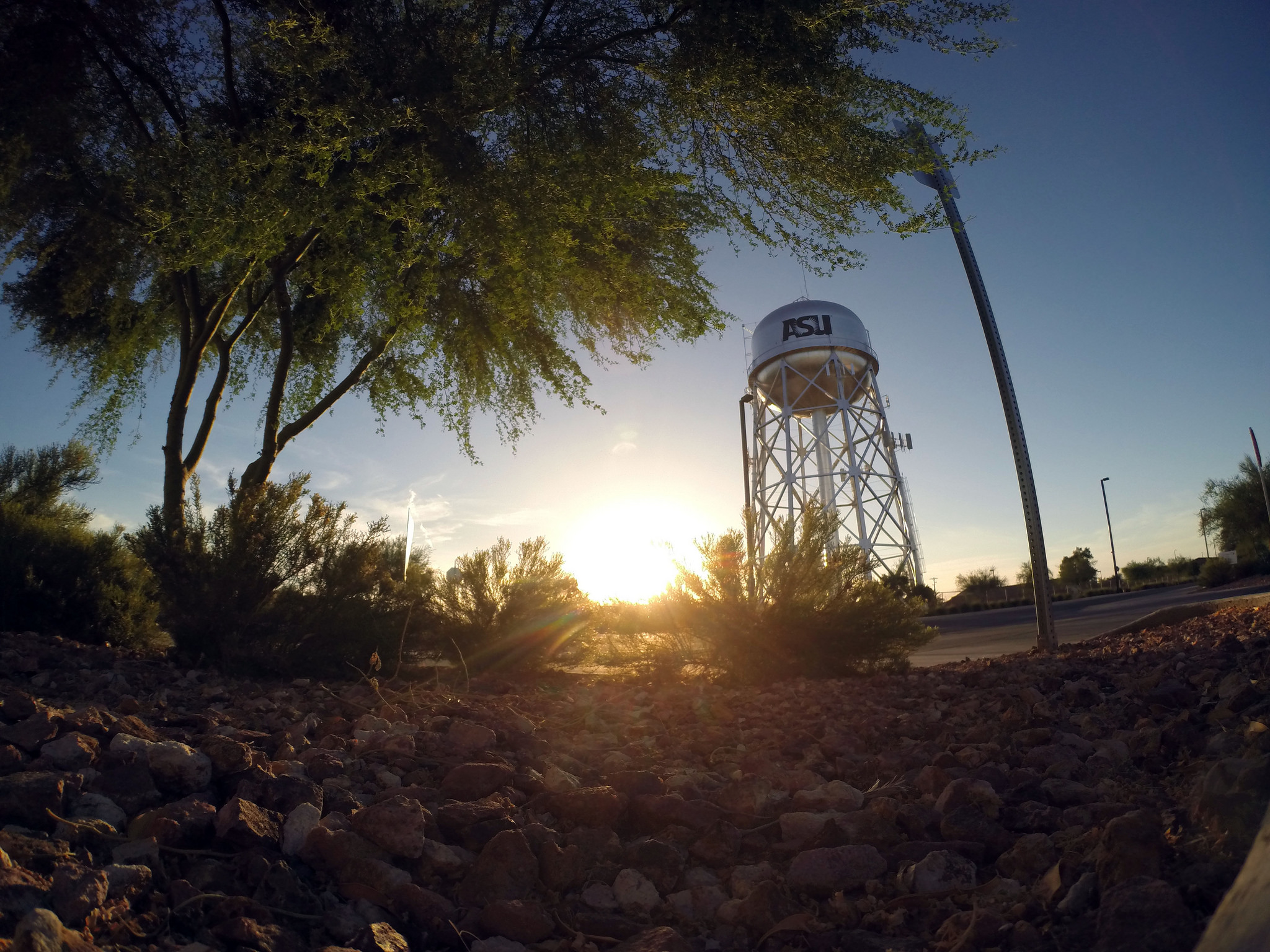 water tower on ASU's Polytechnic campus