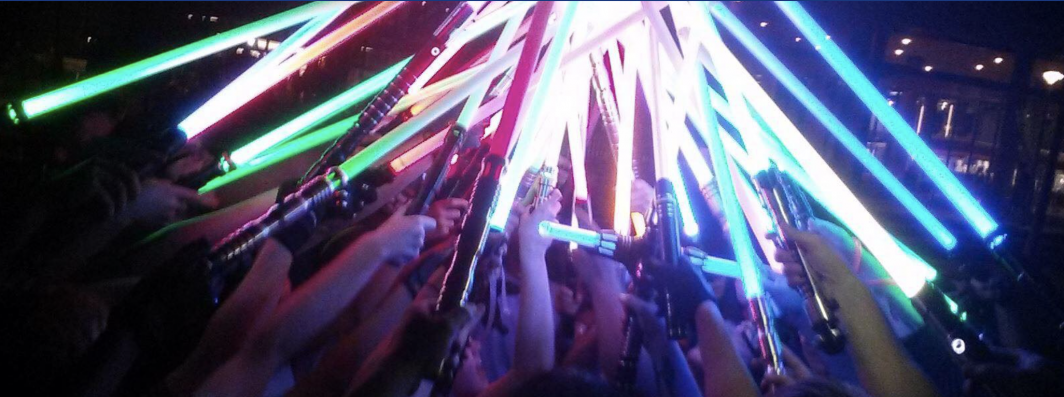 A group of students meets regularly as part of an ASU lightsaber club