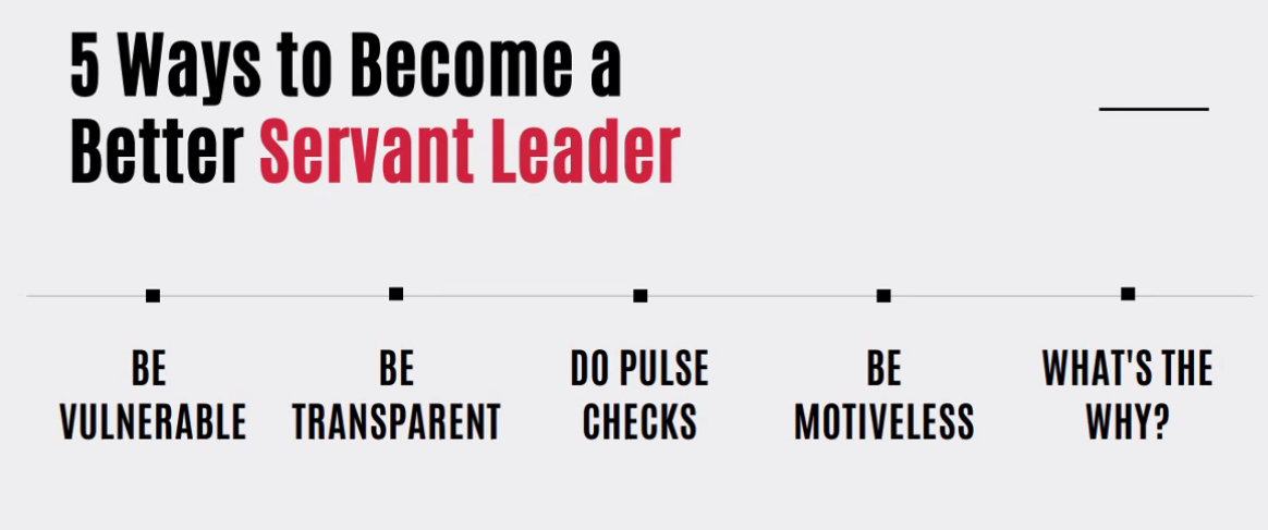 5 ways to become a better servant leader