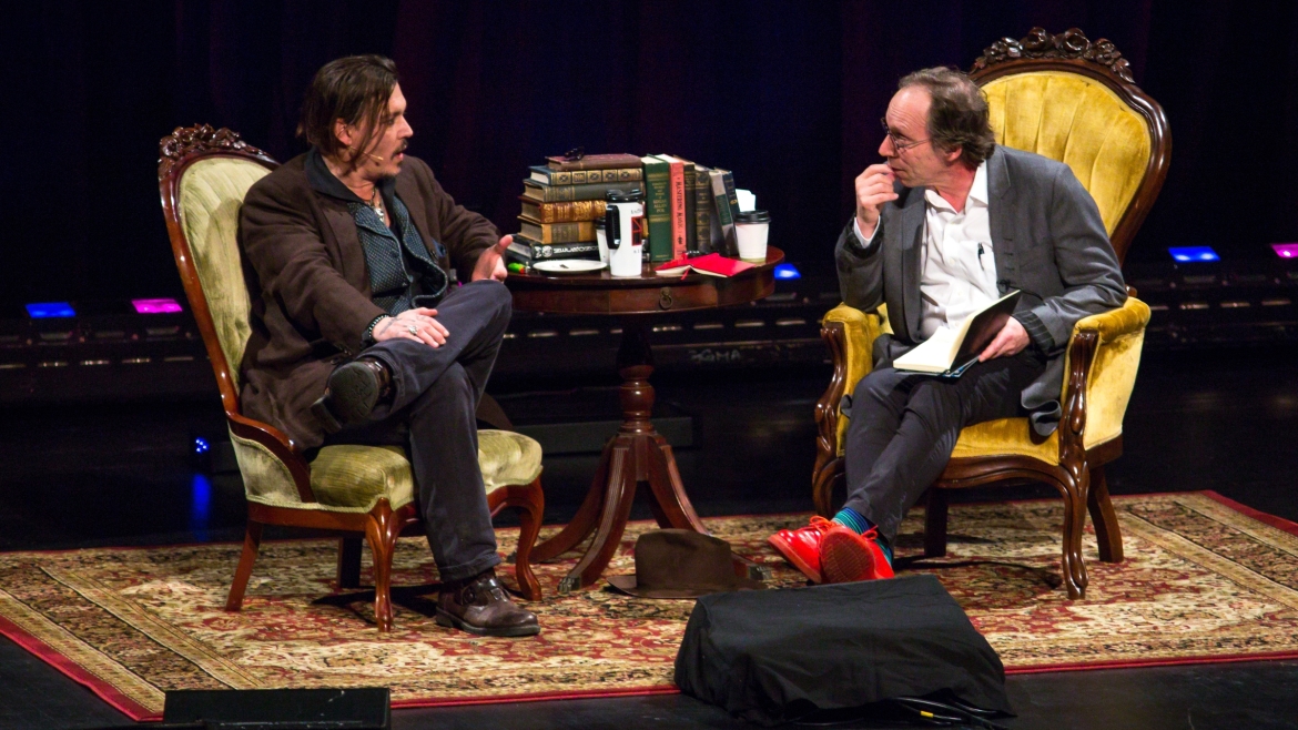 Actor Johnny Depp and professor Lawrence Krauss