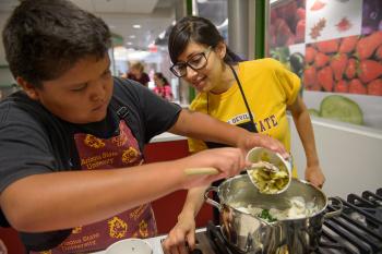 Camp CRAVE campers learn basic nutrition and cooking skills