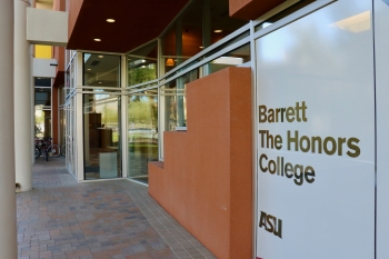 Barrett Honors College sign