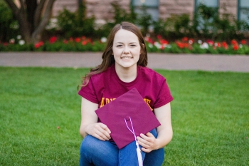 Portrait of ASU grad Lauren Hardy.