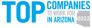 Top Companies to Work for in Arizona text logo
