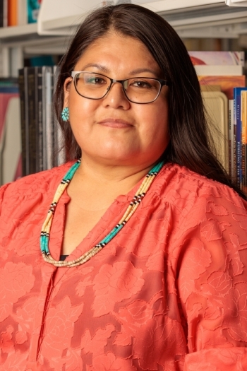 Portrait of Vina Begay, librarian and archivist with the ASU Library's Labriola National American Indian Data Center.