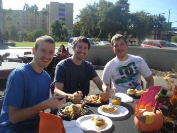 ASU students enjoy last year's Sun Devil Family Association Thanksgiving dinner