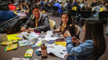 Students participate in activity at AVID conference