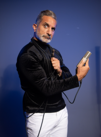 Promotional photo of comedian Bassem Youssef.