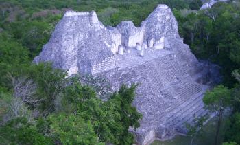 Photo of the ancient site of Becan in the Central Maya Lowlands