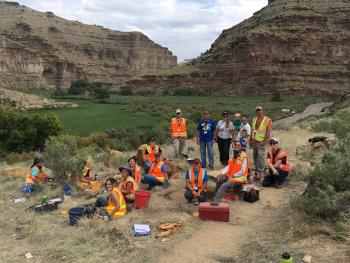 Nine Mile Canyon excavation group