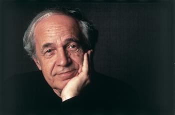 Photograph of composer and conductor Pierre Boulez.