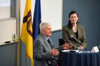 Former Canadian Prime Minister Turner Speaks at Thunderbird