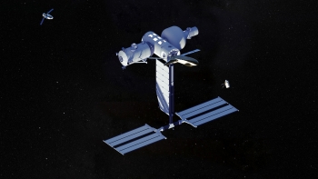 Rendering of the Orbital Reef space station.
