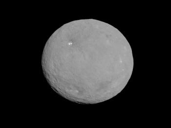 image of dwarf planet Ceres as seen by NASA's Dawn spacecraft