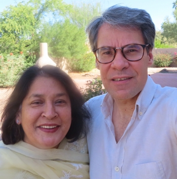 Portrait of Yasmin Saikia and Chad Haines, co-directors of the Center of Muslim Experience at ASU.