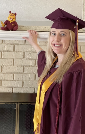 ASU Online student and 2021 Graduate Christina Schroth