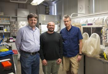 Scientists from ASU’s School of Molecular Sciences Raimund Fromme, Christopher Gisriel and Kevin E. Redding 