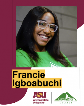 Portrait of ASU student Francie Igboabuchi.