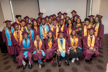 Group photo of the May 2019 ASU Mastercard Foundation Scholar graduates.