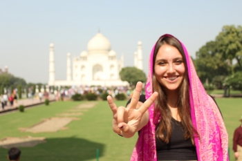 ASU student on her study abroad to India