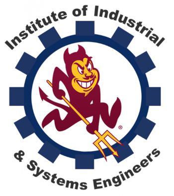Logo of the ASU student chapter of the Institute of Industrial and Systems Engineers.