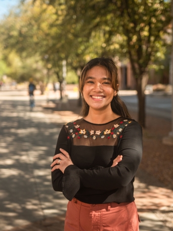 Portrait of ASU student Lezxandra Saguid.